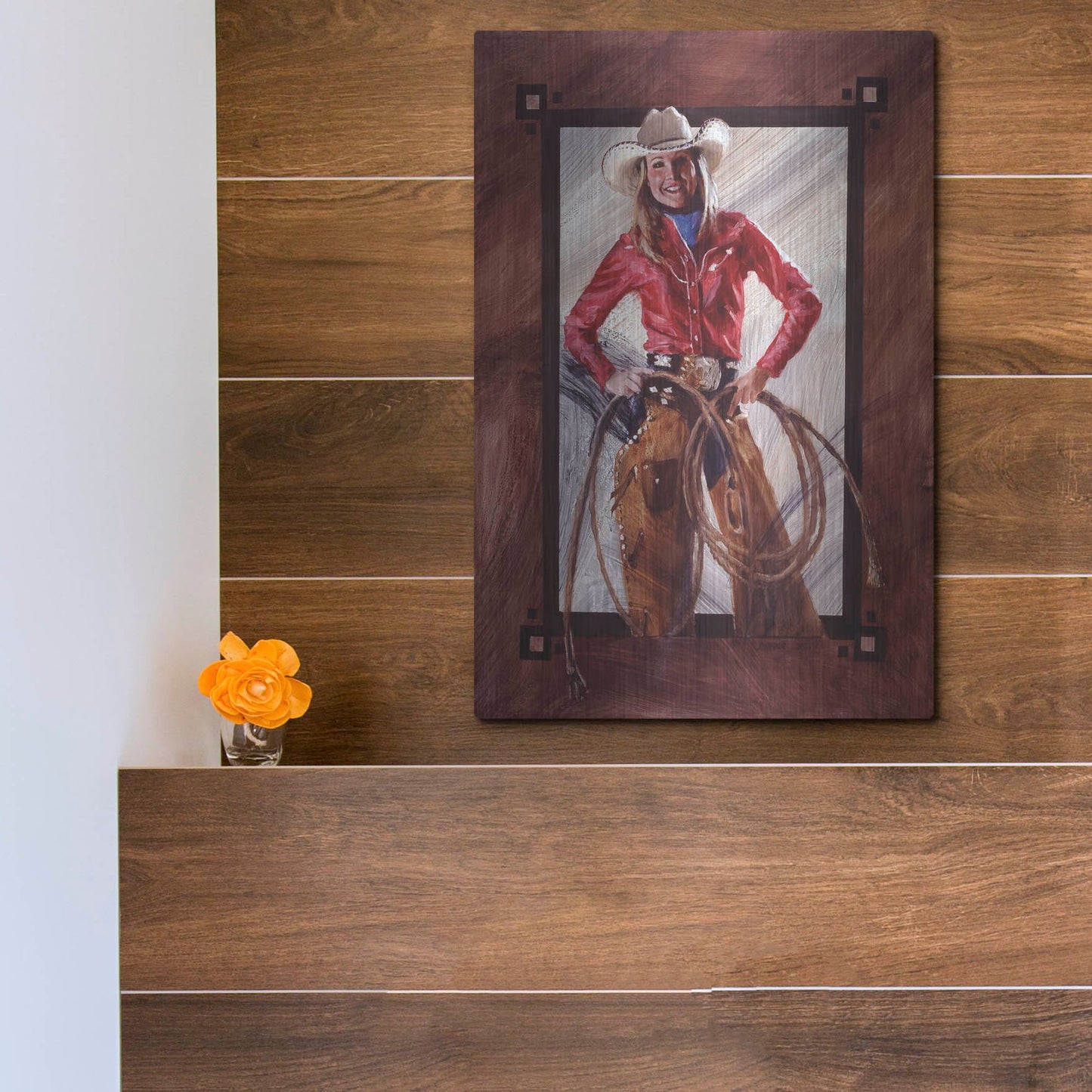 Luxe Metal Art 'Bustin' Out' by J. E. Knauf, Metal Wall Art,12x16