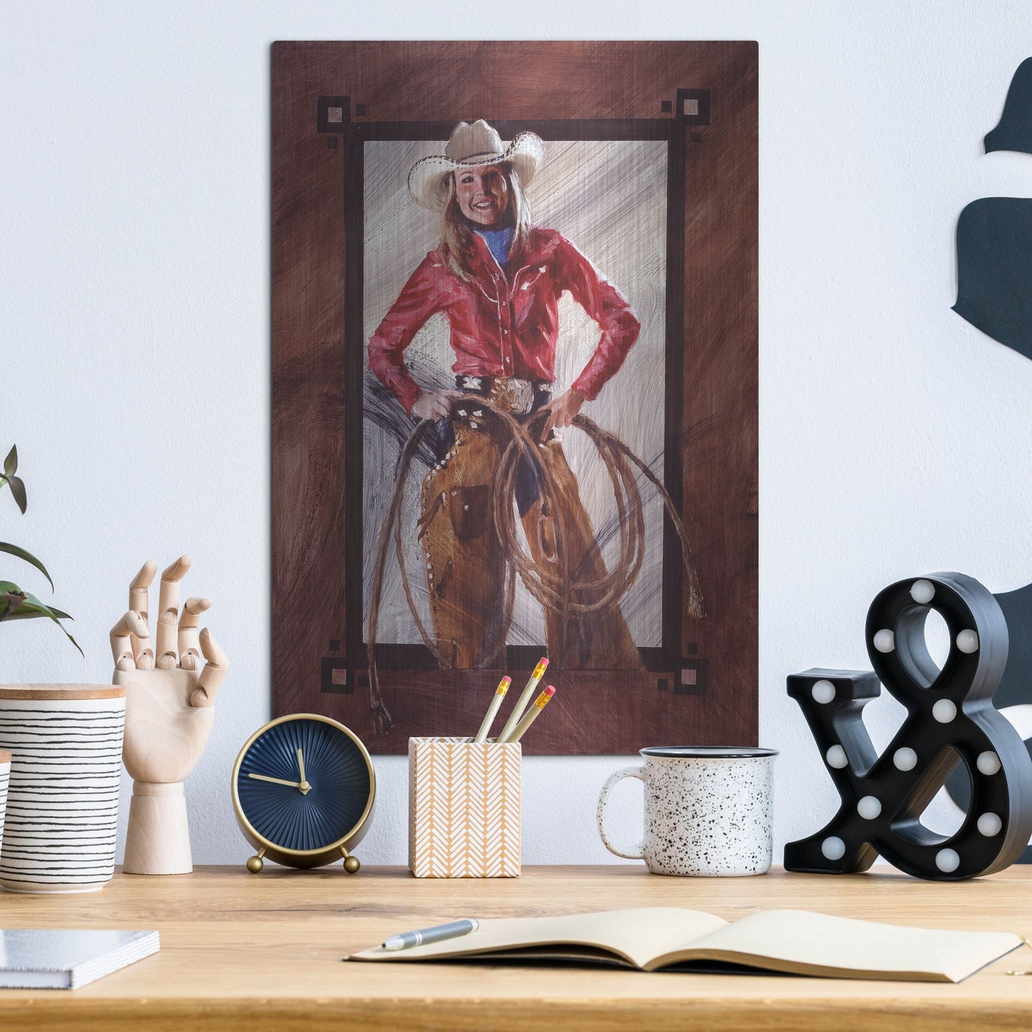 Luxe Metal Art 'Bustin' Out' by J. E. Knauf, Metal Wall Art,12x16