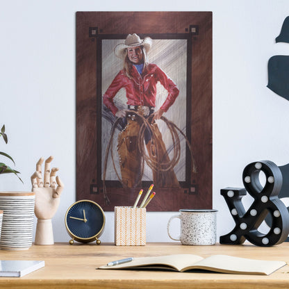 Luxe Metal Art 'Bustin' Out' by J. E. Knauf, Metal Wall Art,12x16