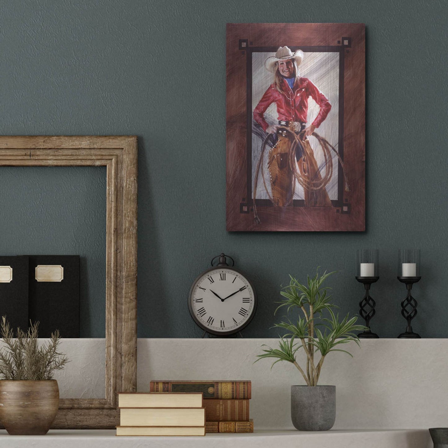 Luxe Metal Art 'Bustin' Out' by J. E. Knauf, Metal Wall Art,12x16