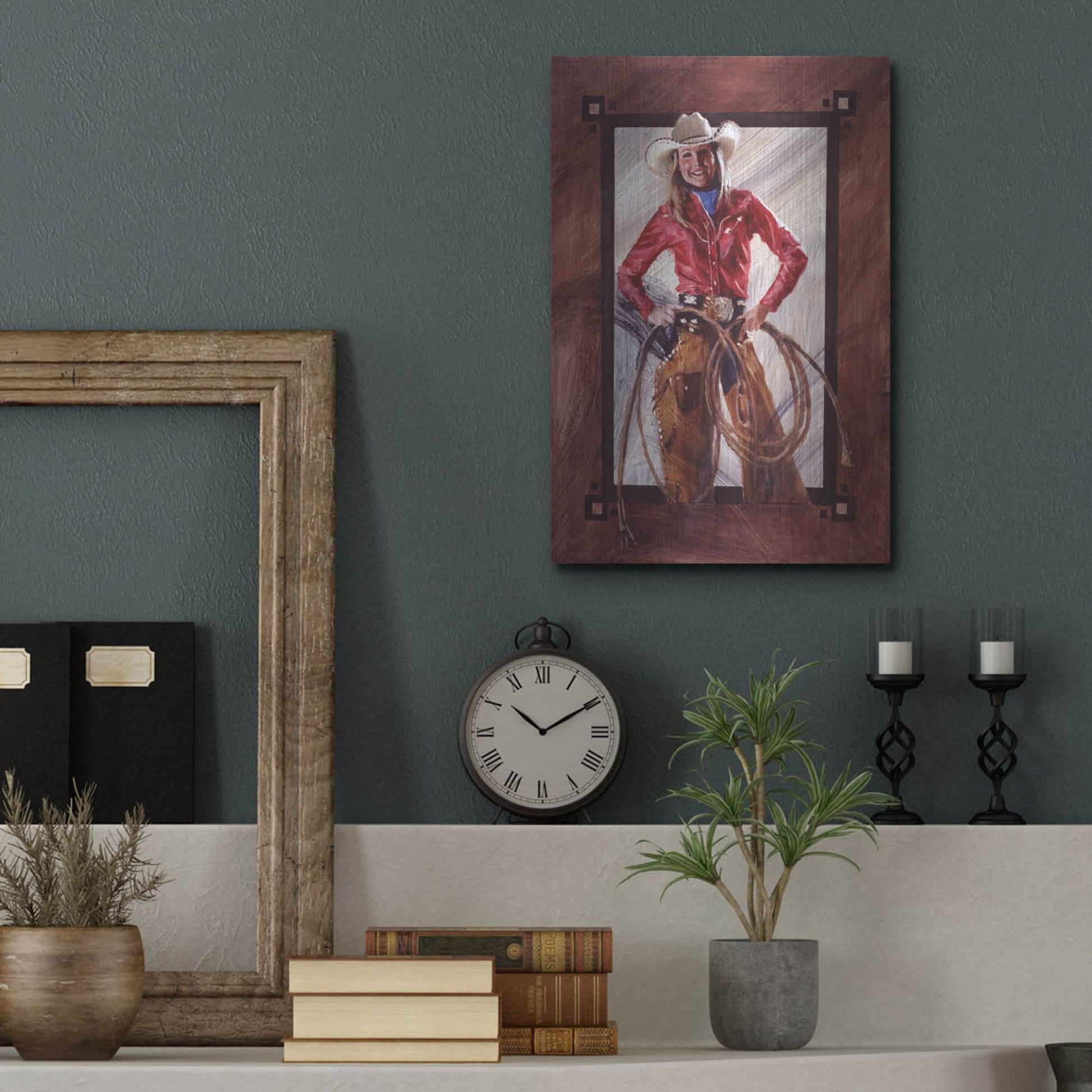 Luxe Metal Art 'Bustin' Out' by J. E. Knauf, Metal Wall Art,12x16