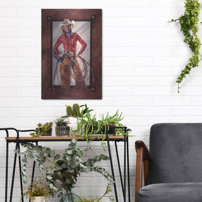 Luxe Metal Art 'Bustin' Out' by J. E. Knauf, Metal Wall Art,12x16