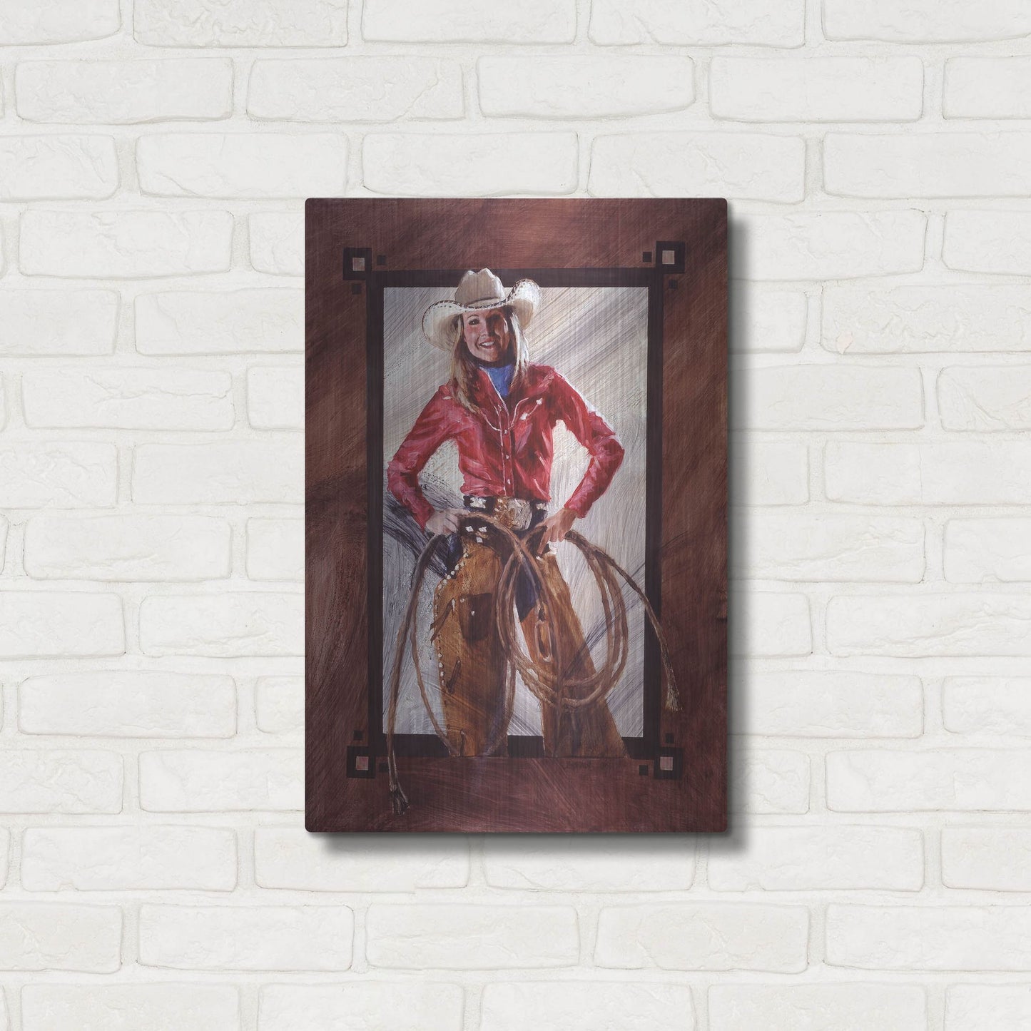 Luxe Metal Art 'Bustin' Out' by J. E. Knauf, Metal Wall Art,16x24