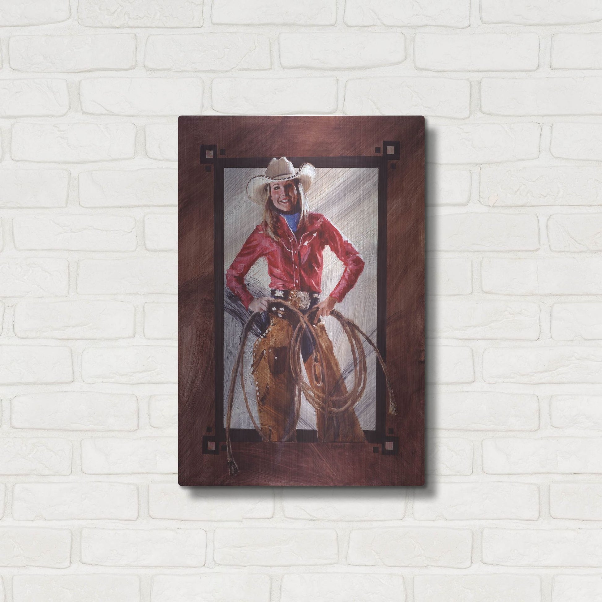 Luxe Metal Art 'Bustin' Out' by J. E. Knauf, Metal Wall Art,16x24