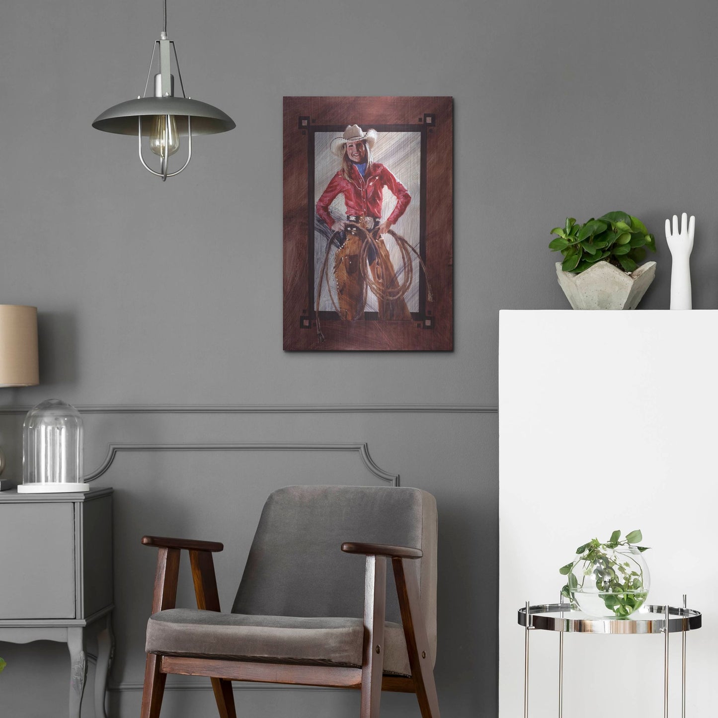 Luxe Metal Art 'Bustin' Out' by J. E. Knauf, Metal Wall Art,16x24