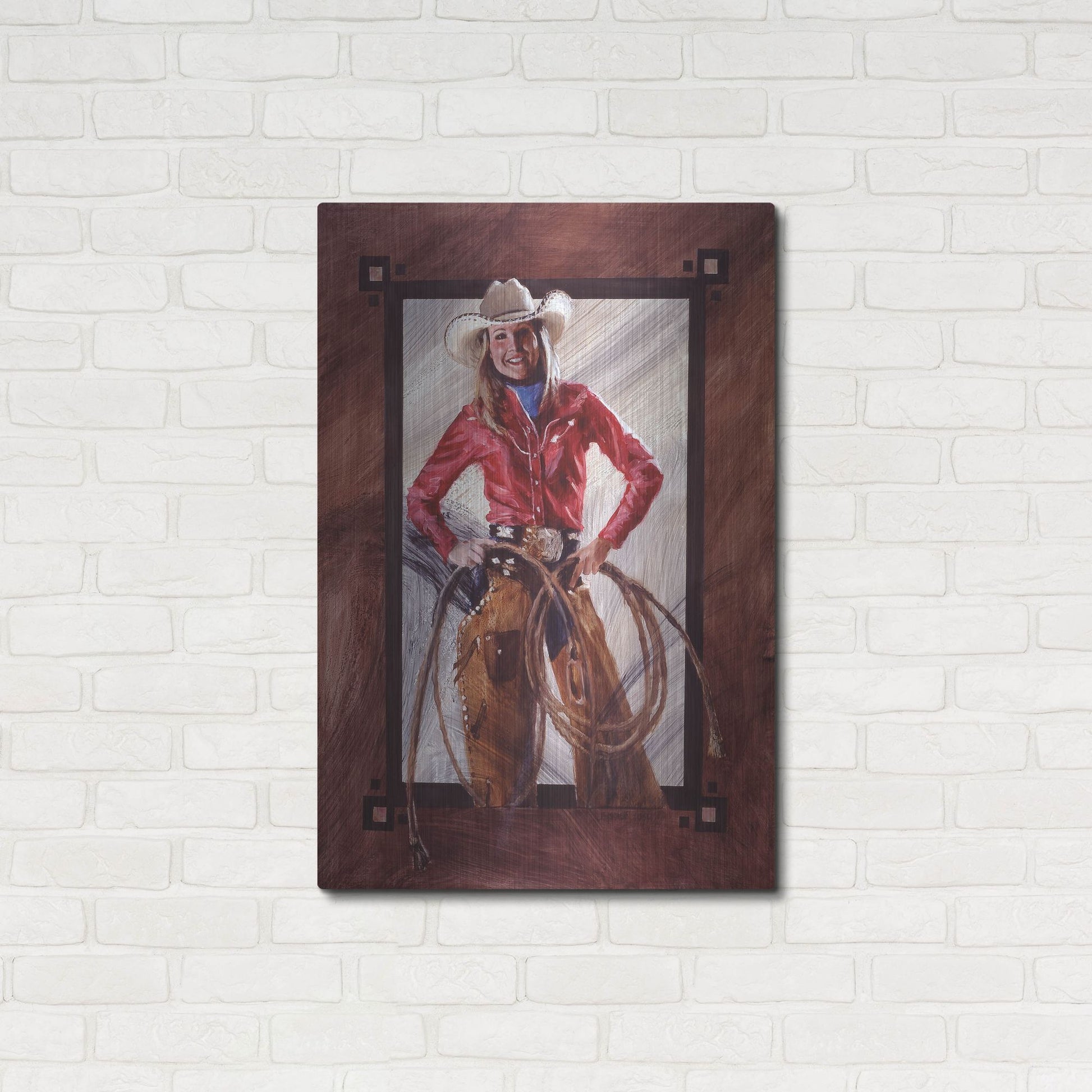 Luxe Metal Art 'Bustin' Out' by J. E. Knauf, Metal Wall Art,24x36