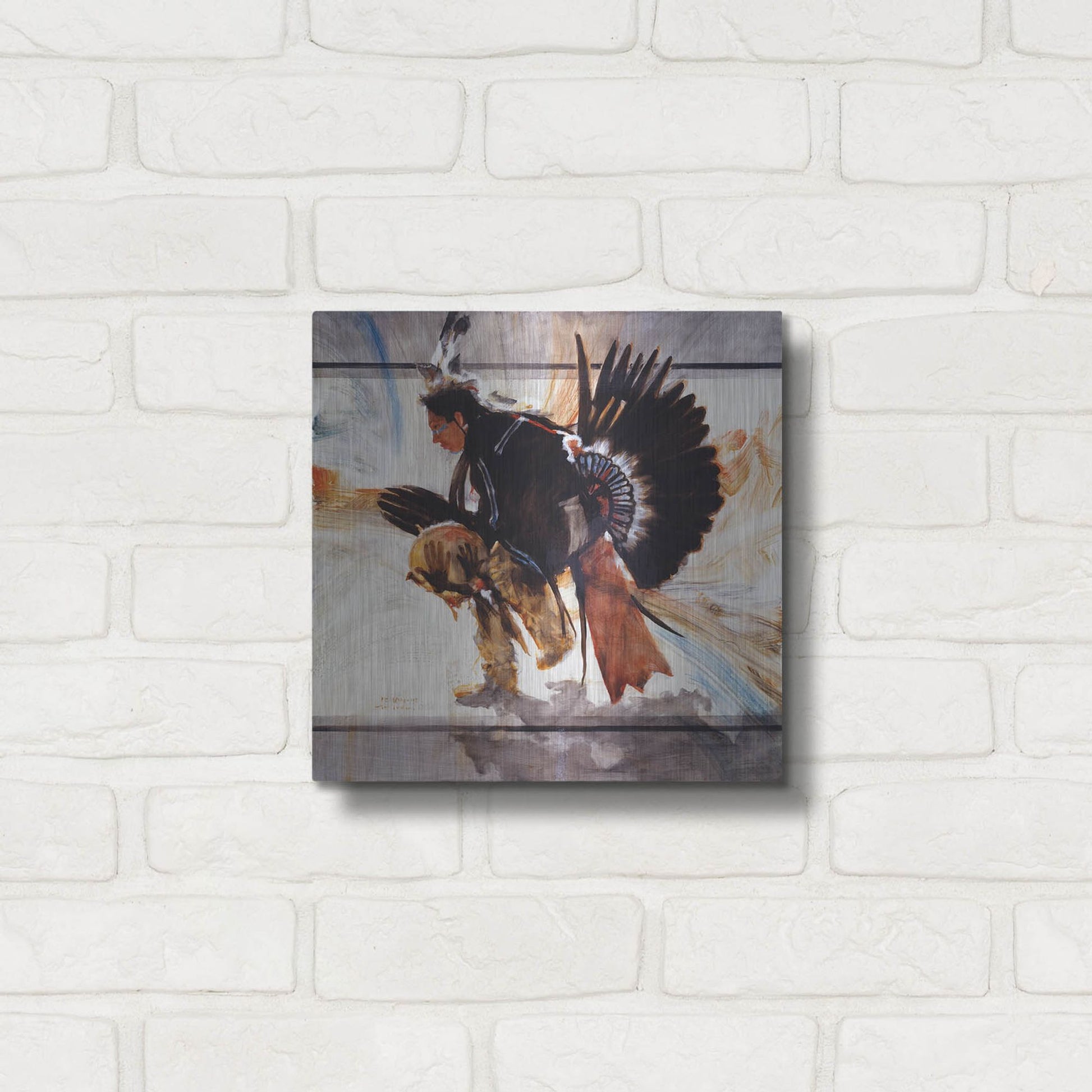 Luxe Metal Art 'Center' by J. E. Knauf, Metal Wall Art,12x12