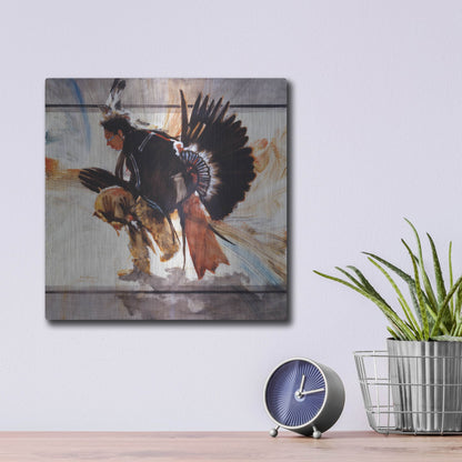 Luxe Metal Art 'Center' by J. E. Knauf, Metal Wall Art,12x12