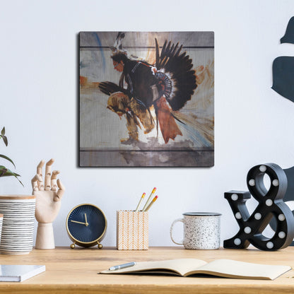 Luxe Metal Art 'Center' by J. E. Knauf, Metal Wall Art,12x12