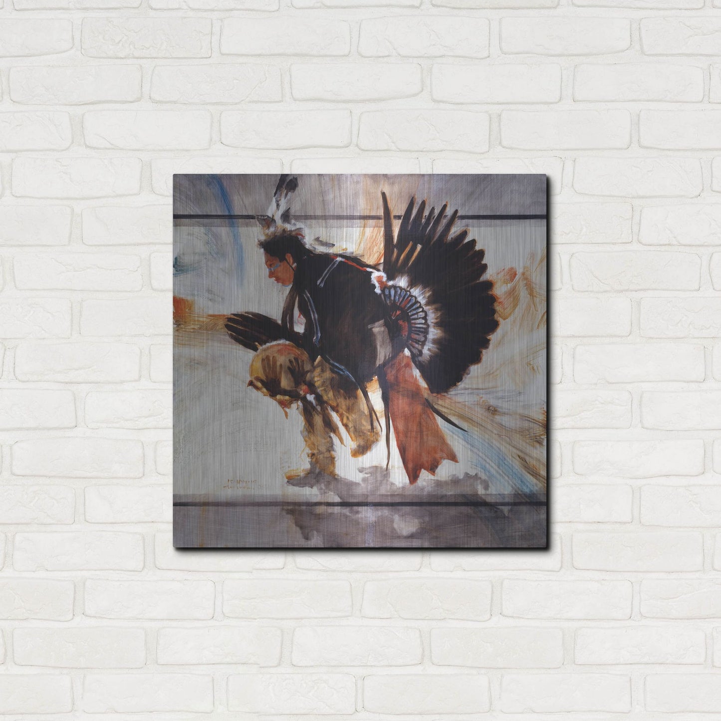 Luxe Metal Art 'Center' by J. E. Knauf, Metal Wall Art,24x24