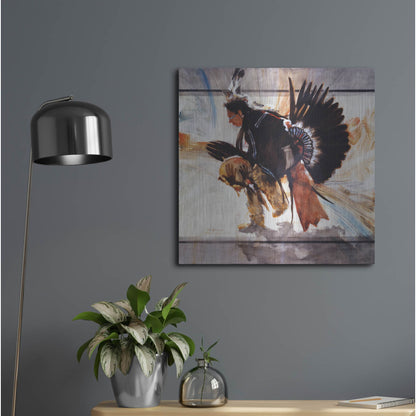 Luxe Metal Art 'Center' by J. E. Knauf, Metal Wall Art,24x24