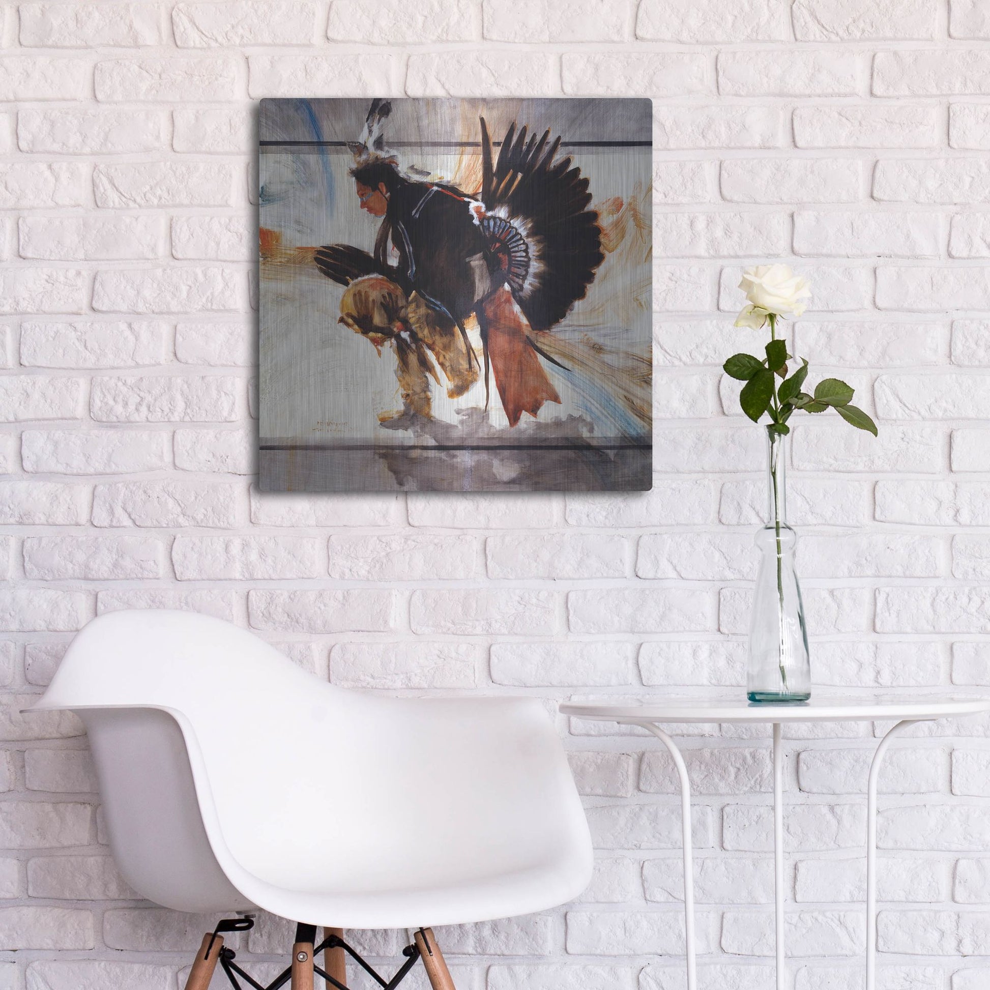 Luxe Metal Art 'Center' by J. E. Knauf, Metal Wall Art,24x24