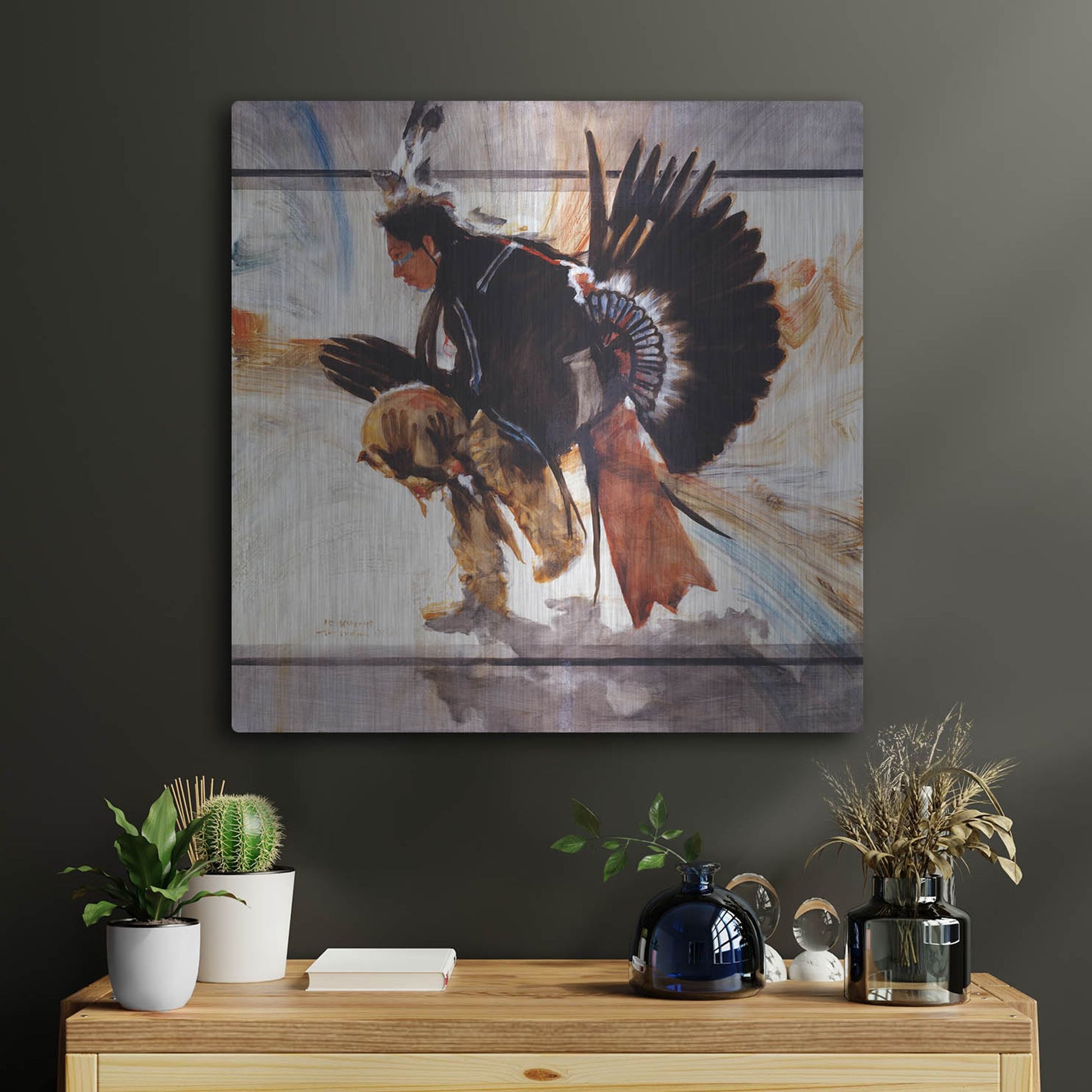 Luxe Metal Art 'Center' by J. E. Knauf, Metal Wall Art,24x24