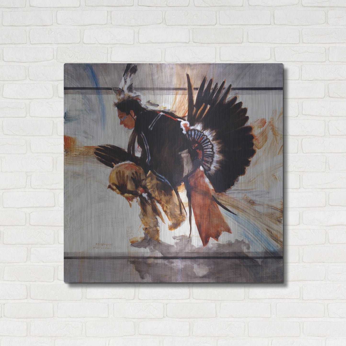 Luxe Metal Art 'Center' by J. E. Knauf, Metal Wall Art,36x36