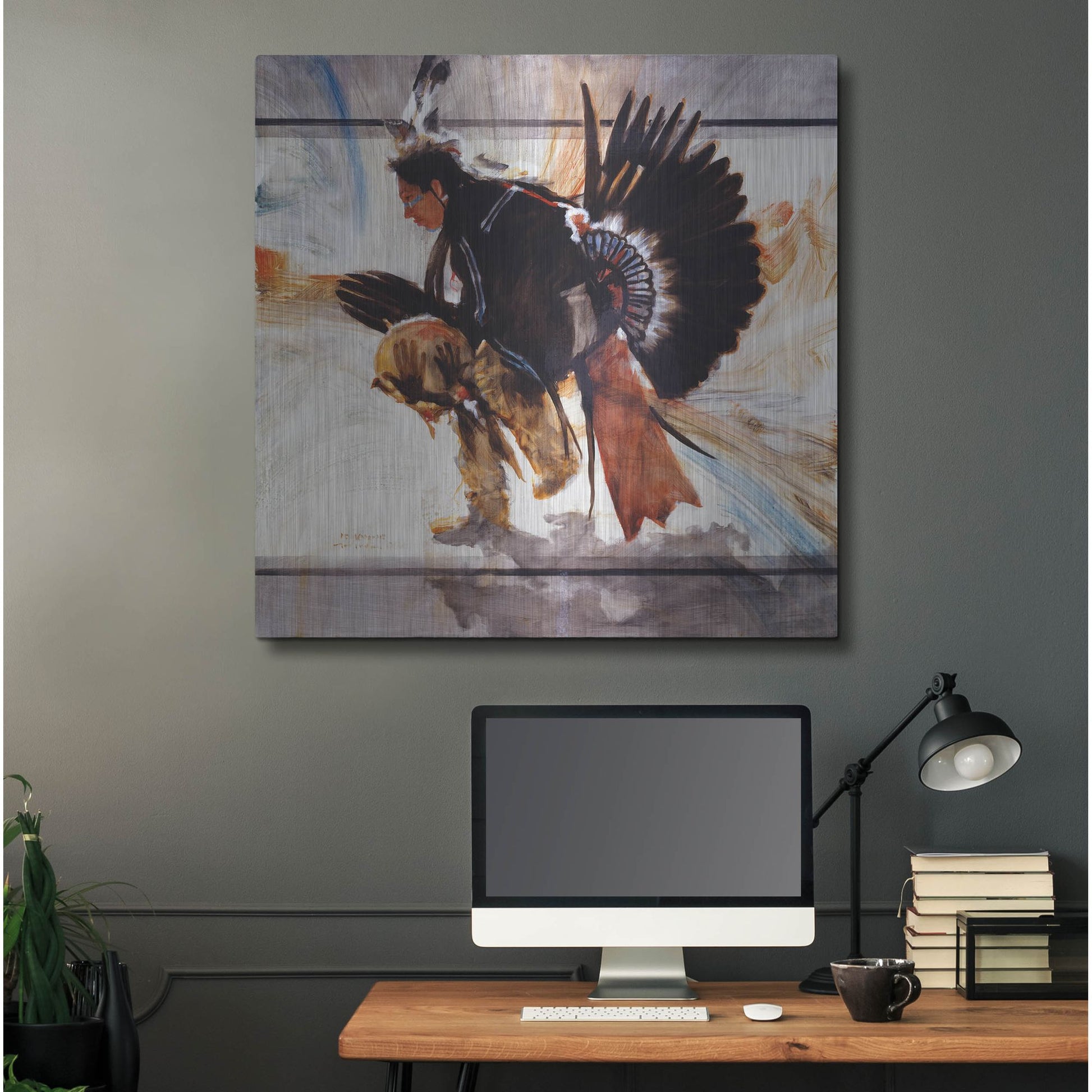 Luxe Metal Art 'Center' by J. E. Knauf, Metal Wall Art,36x36