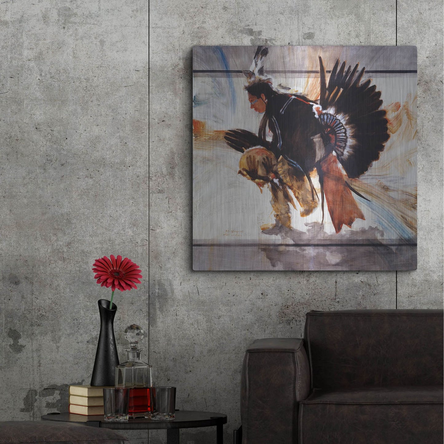 Luxe Metal Art 'Center' by J. E. Knauf, Metal Wall Art,36x36