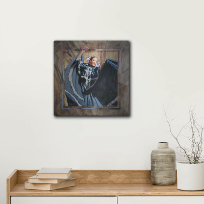 Luxe Metal Art 'Cinco De Mayo' by J. E. Knauf, Metal Wall Art,12x12