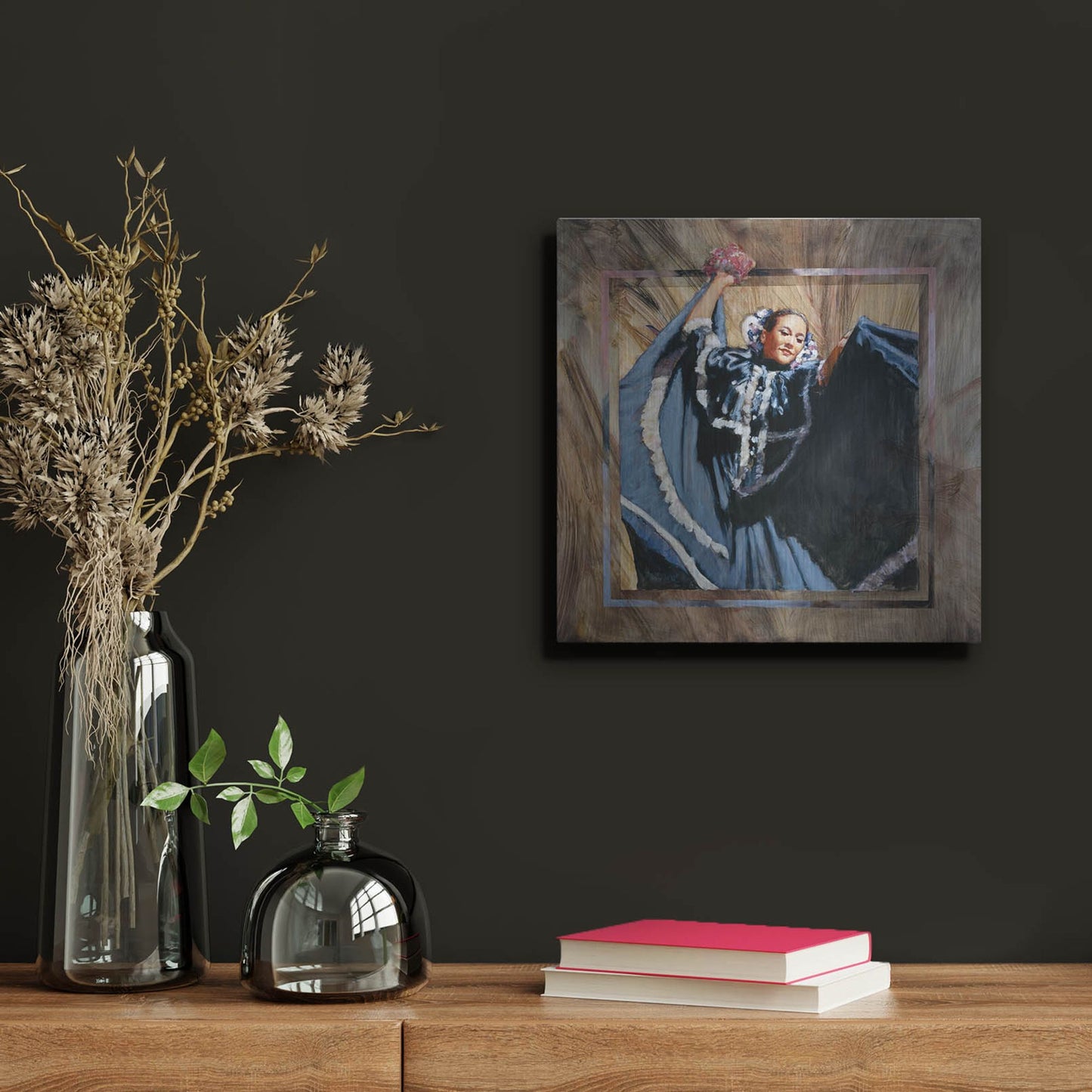 Luxe Metal Art 'Cinco De Mayo' by J. E. Knauf, Metal Wall Art,12x12