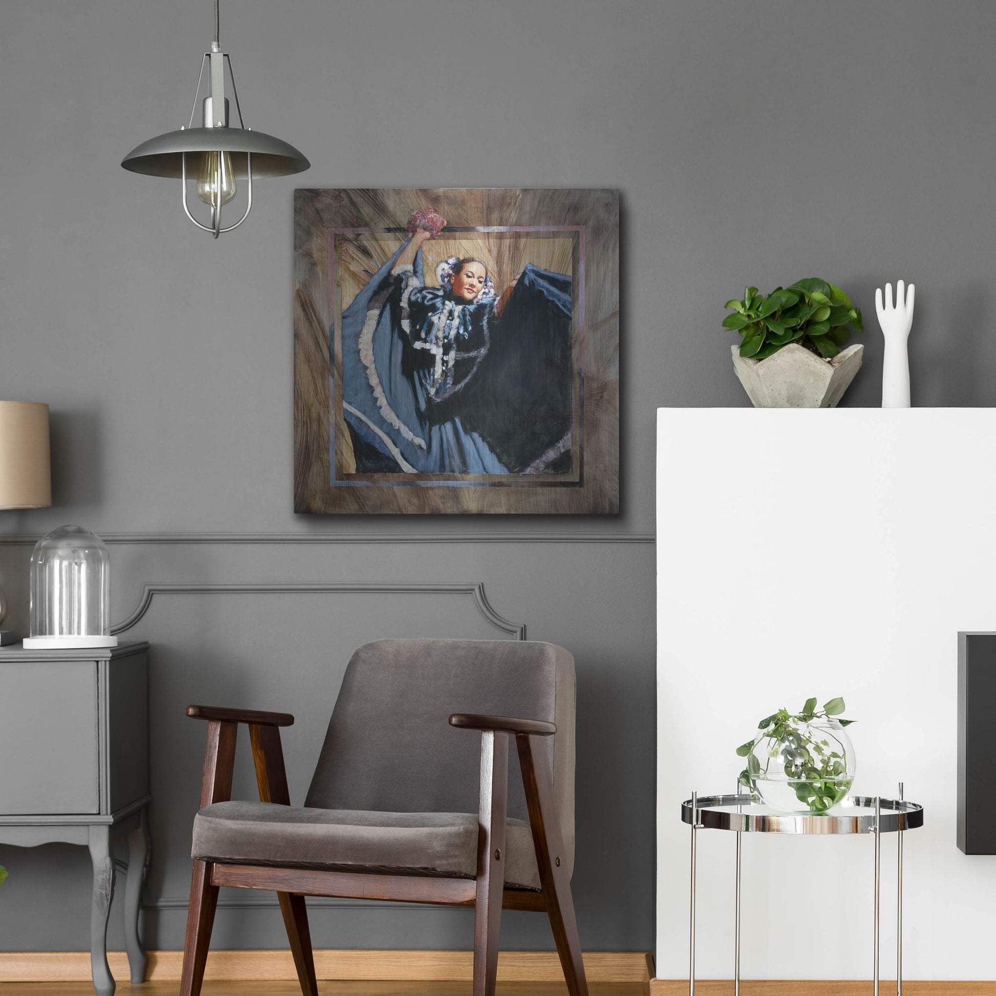 Luxe Metal Art 'Cinco De Mayo' by J. E. Knauf, Metal Wall Art,24x24