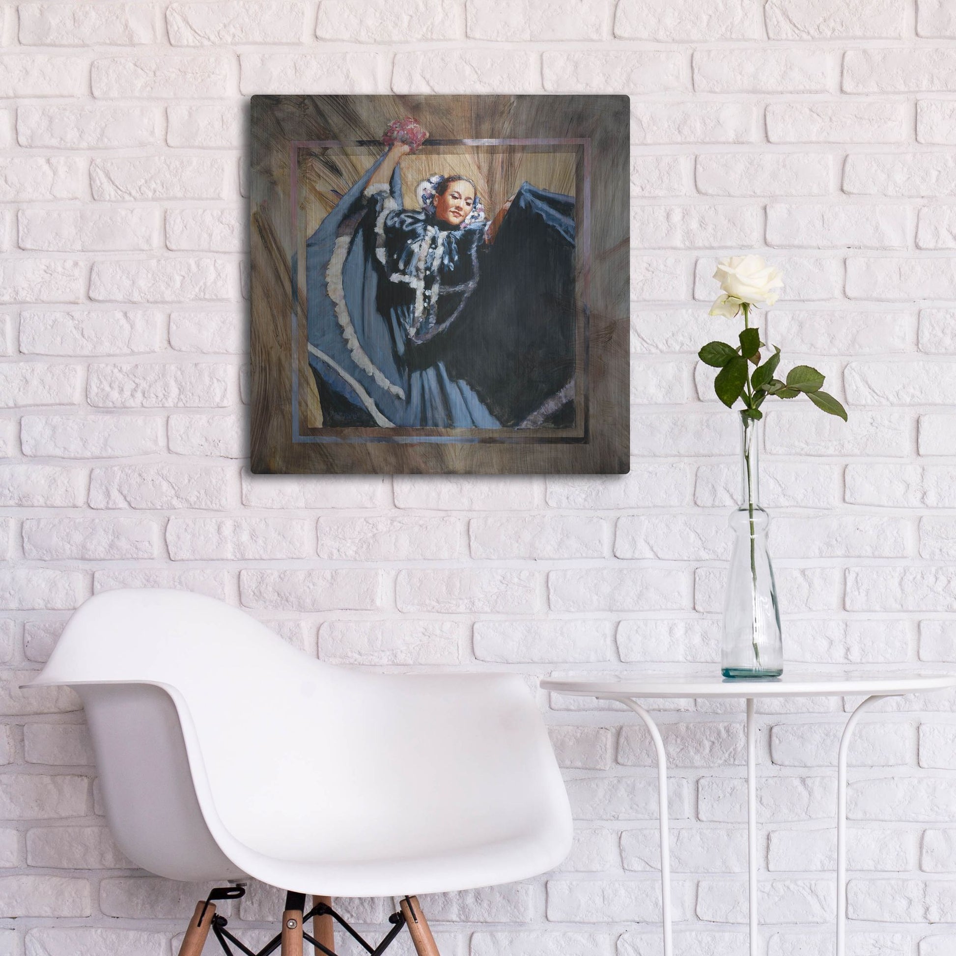 Luxe Metal Art 'Cinco De Mayo' by J. E. Knauf, Metal Wall Art,24x24