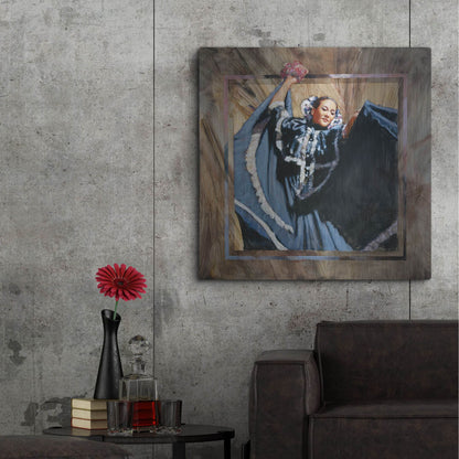 Luxe Metal Art 'Cinco De Mayo' by J. E. Knauf, Metal Wall Art,36x36