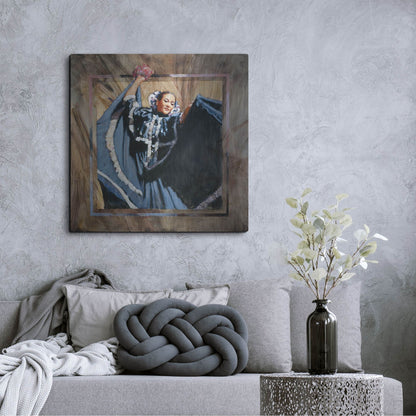 Luxe Metal Art 'Cinco De Mayo' by J. E. Knauf, Metal Wall Art,36x36