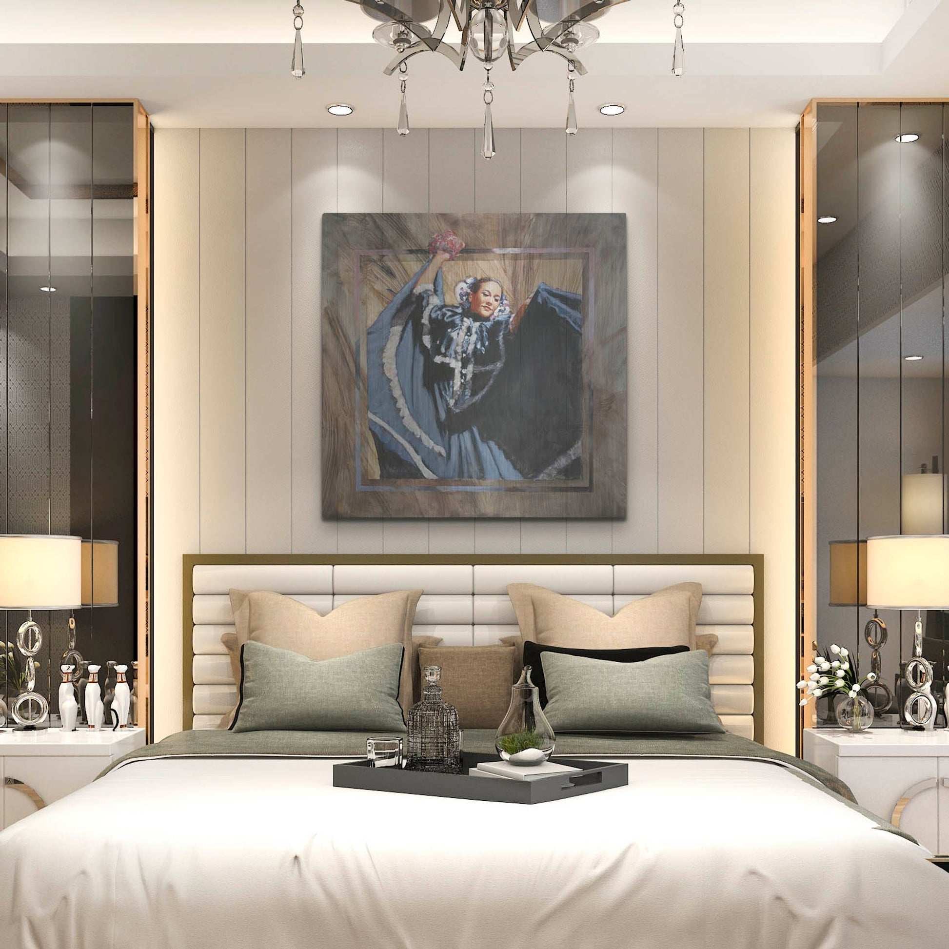 Luxe Metal Art 'Cinco De Mayo' by J. E. Knauf, Metal Wall Art,36x36