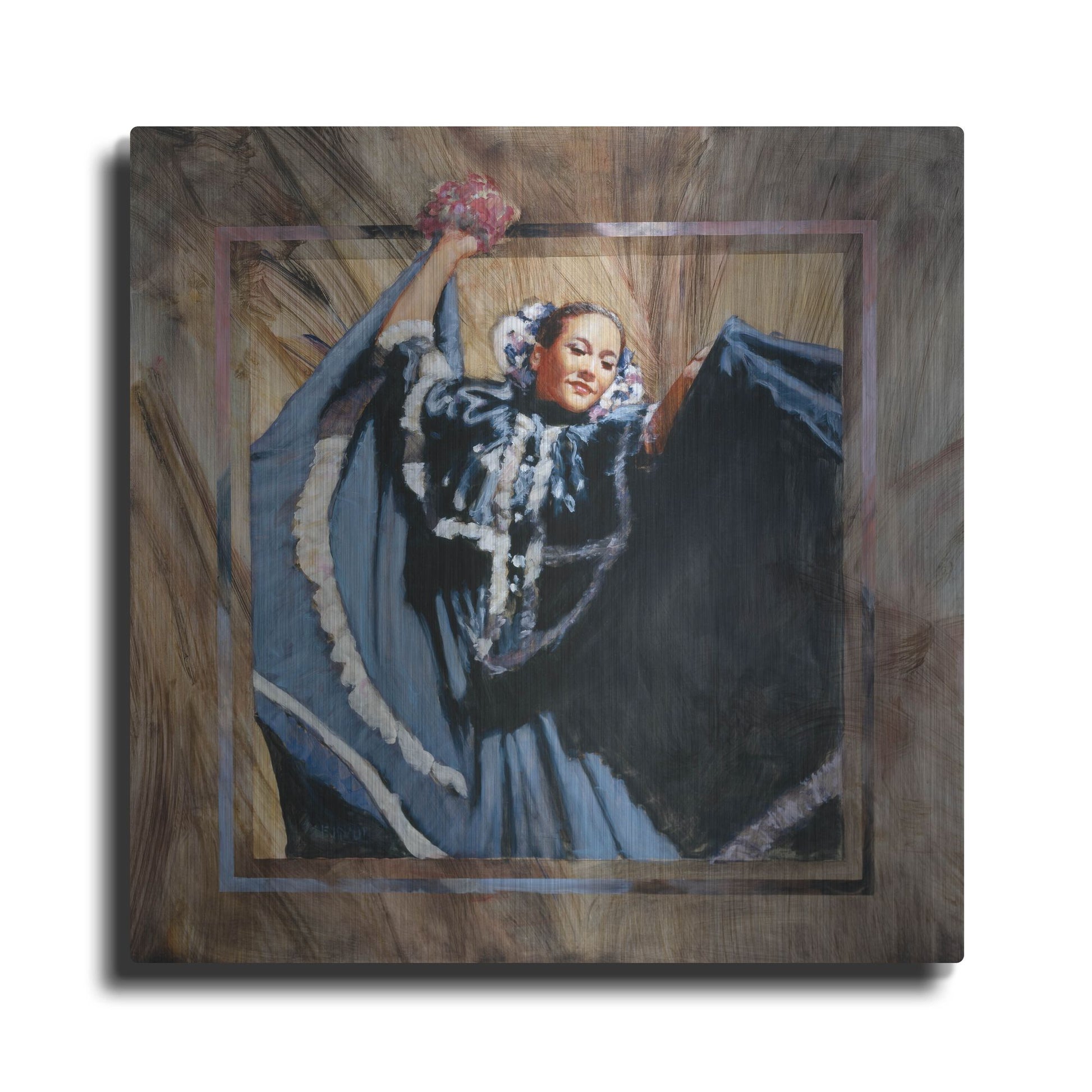 Luxe Metal Art 'Cinco De Mayo' by J. E. Knauf, Metal Wall Art