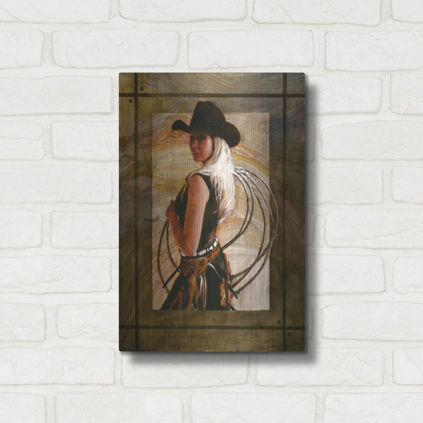 Luxe Metal Art 'Come Along' by J. E. Knauf, Metal Wall Art,12x16