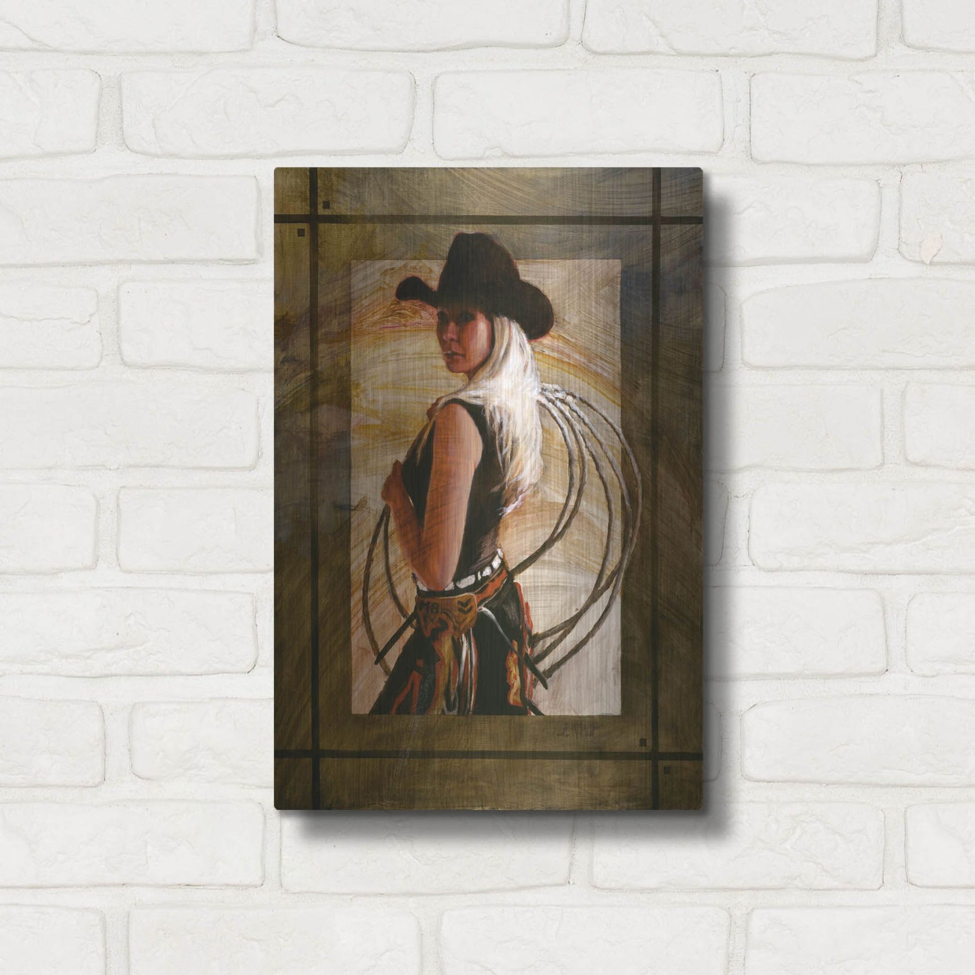 Luxe Metal Art 'Come Along' by J. E. Knauf, Metal Wall Art,12x16