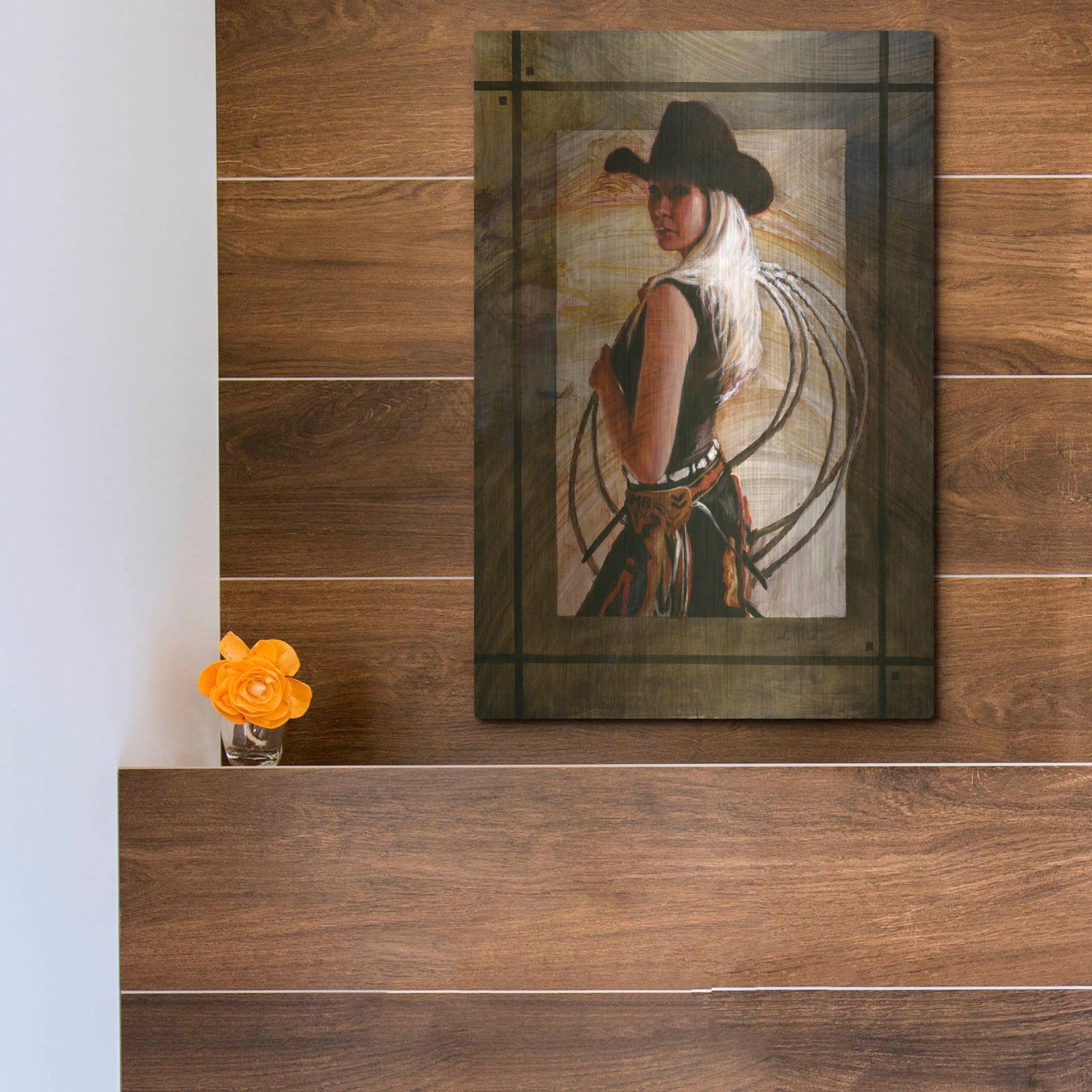 Luxe Metal Art 'Come Along' by J. E. Knauf, Metal Wall Art,12x16