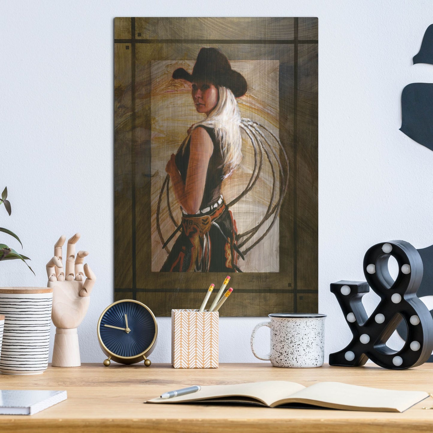 Luxe Metal Art 'Come Along' by J. E. Knauf, Metal Wall Art,12x16