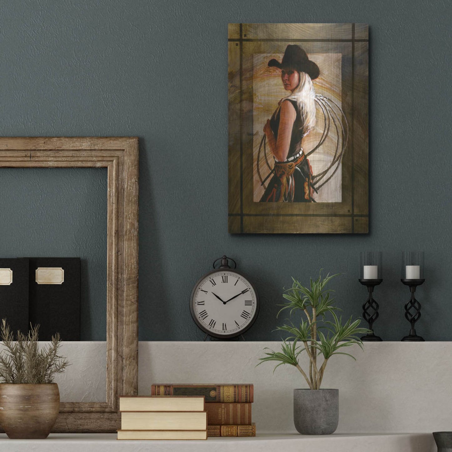 Luxe Metal Art 'Come Along' by J. E. Knauf, Metal Wall Art,12x16