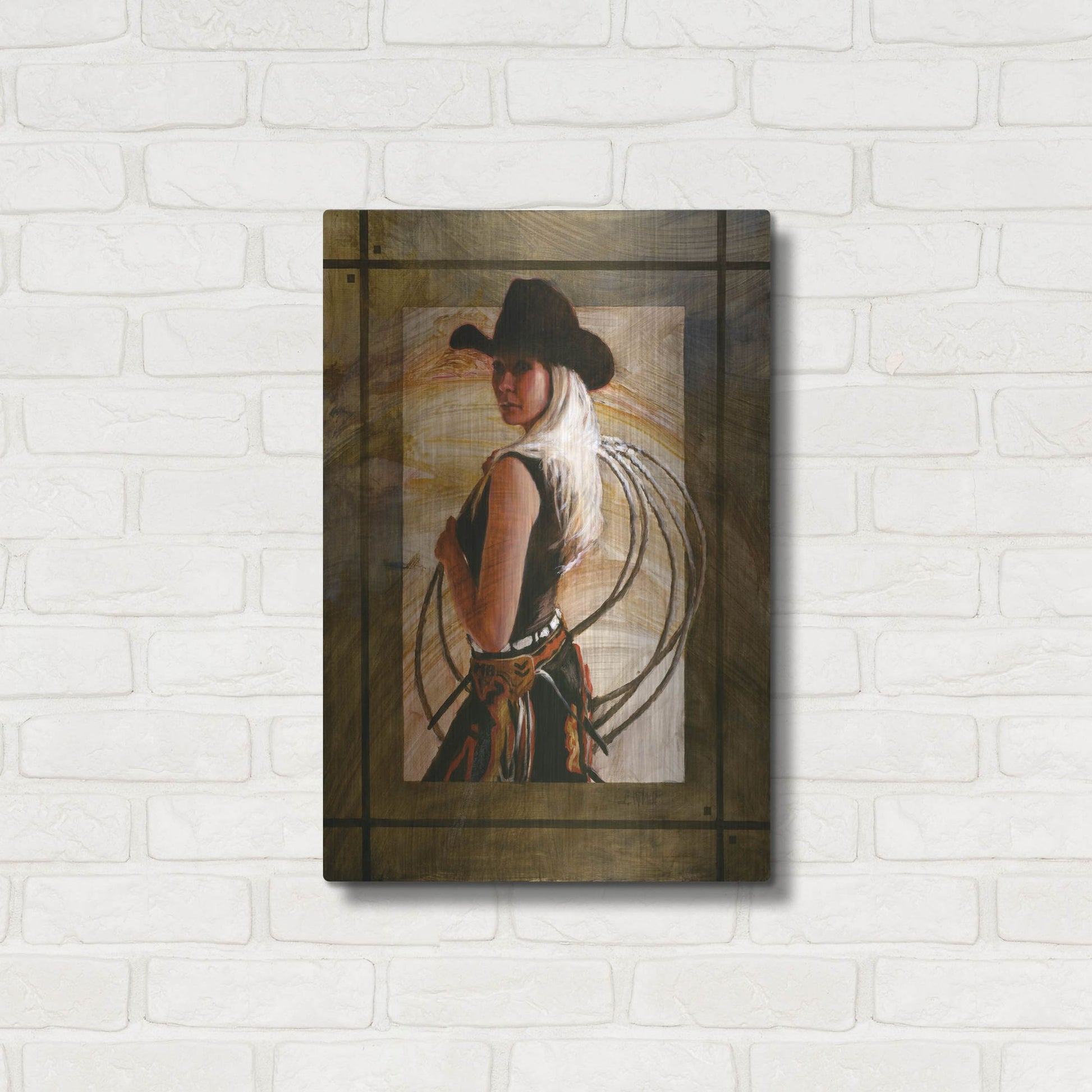 Luxe Metal Art 'Come Along' by J. E. Knauf, Metal Wall Art,16x24