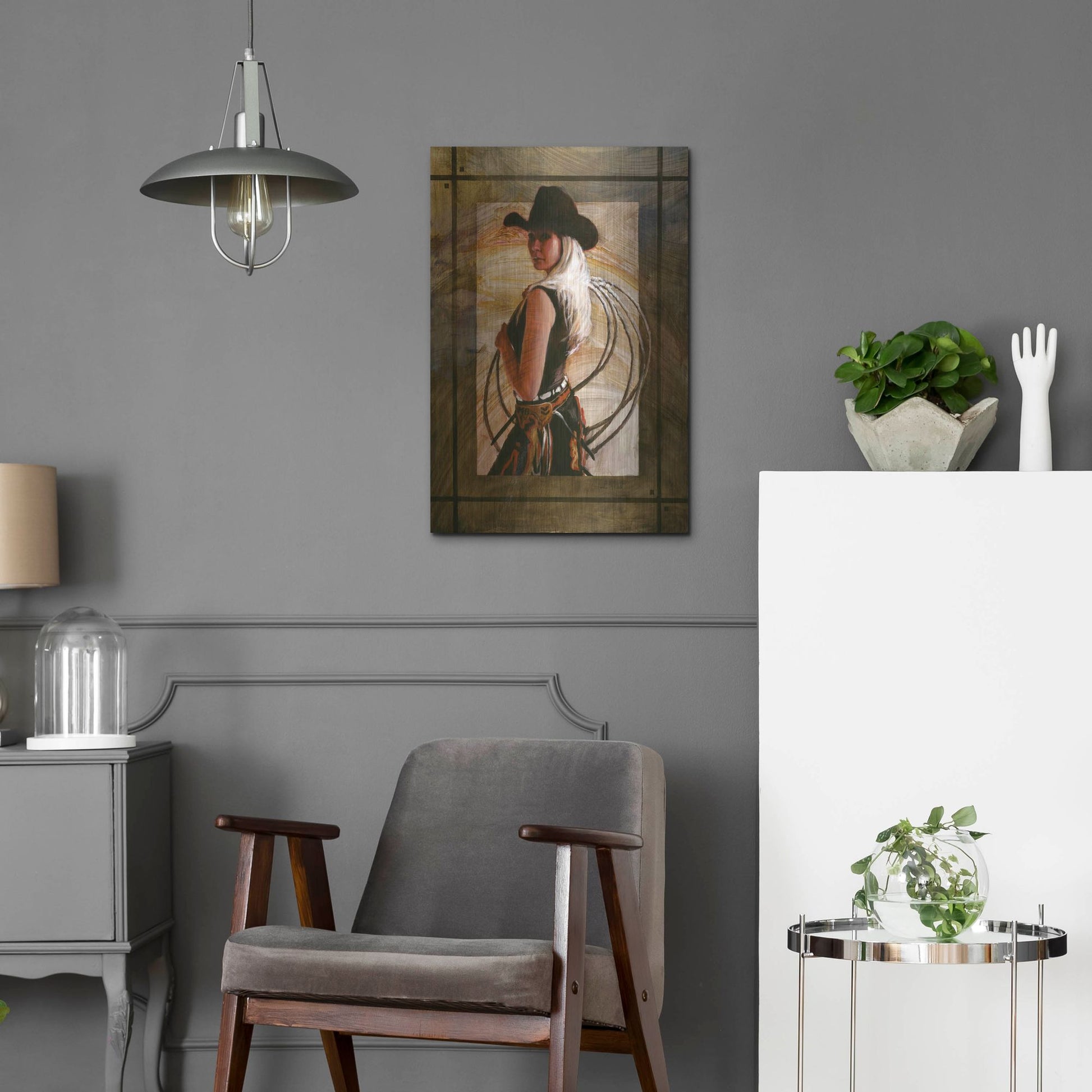 Luxe Metal Art 'Come Along' by J. E. Knauf, Metal Wall Art,16x24