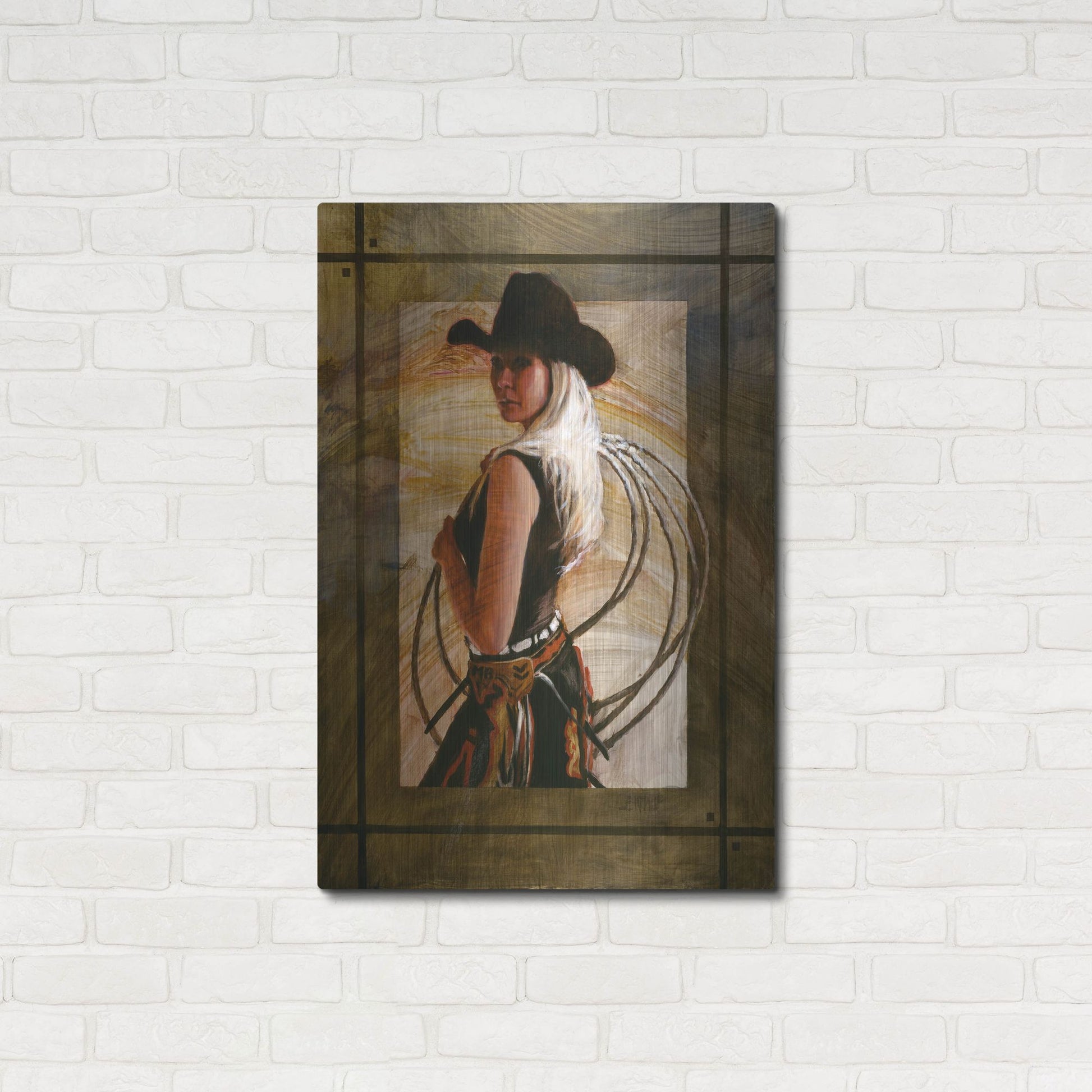 Luxe Metal Art 'Come Along' by J. E. Knauf, Metal Wall Art,24x36