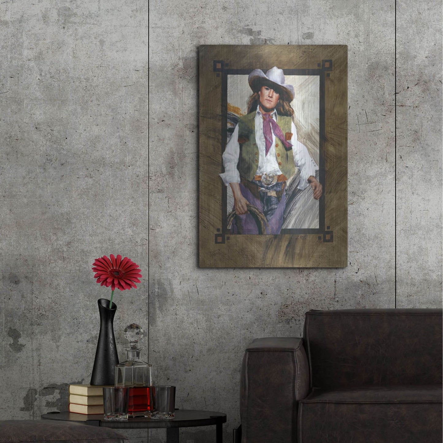 Luxe Metal Art 'Come On Over' by J. E. Knauf, Metal Wall Art,24x36