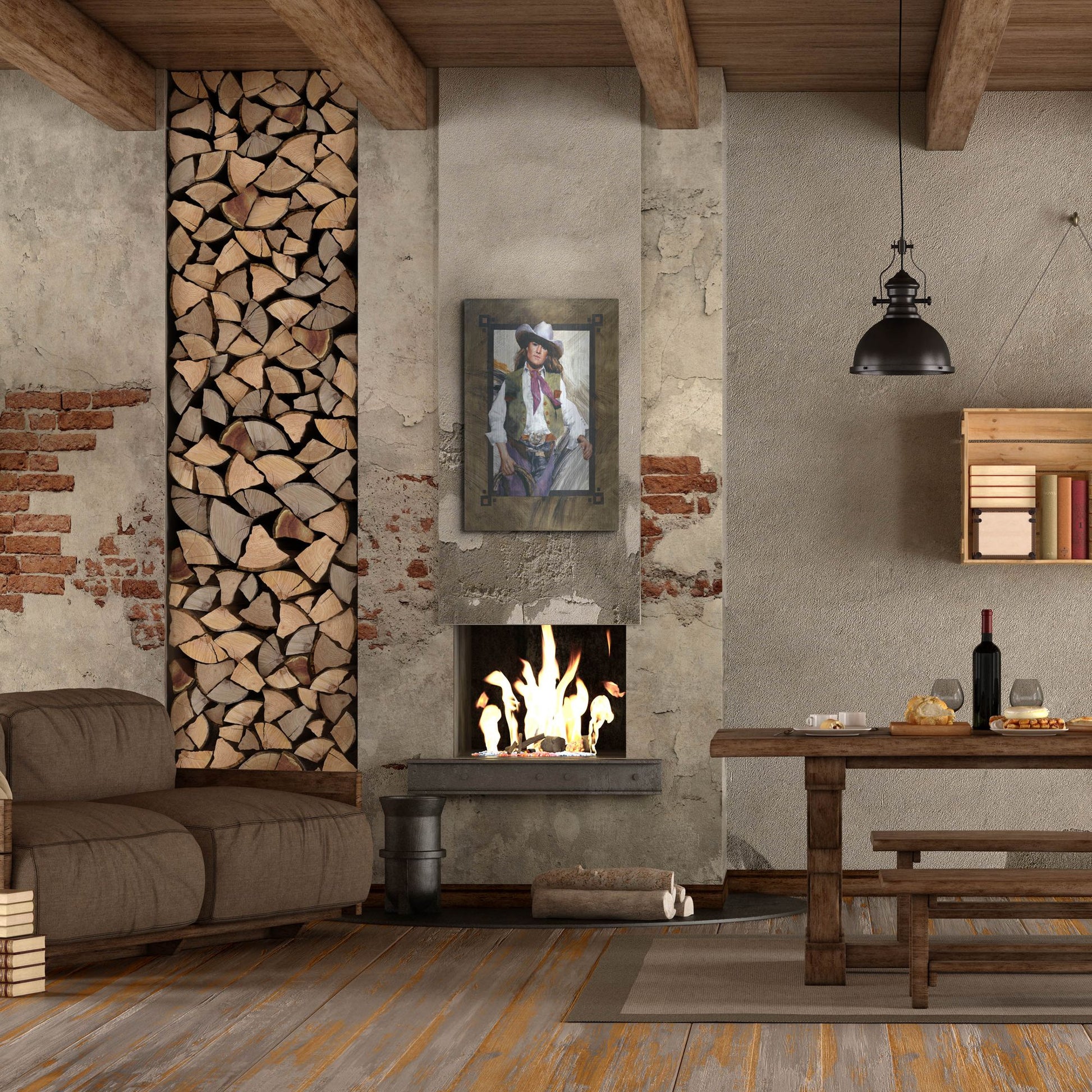 Luxe Metal Art 'Come On Over' by J. E. Knauf, Metal Wall Art,24x36