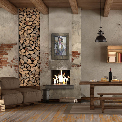 Luxe Metal Art 'Come On Over' by J. E. Knauf, Metal Wall Art,24x36