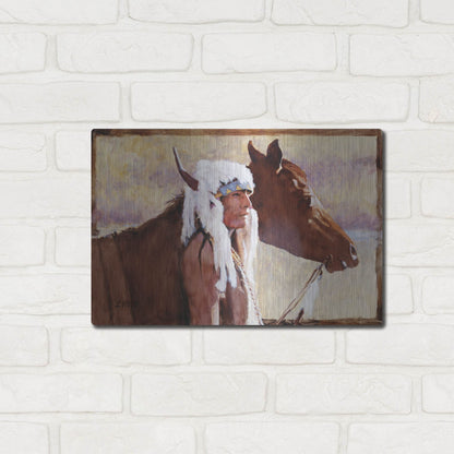 Luxe Metal Art 'Coming Home' by J. E. Knauf, Metal Wall Art,16x12