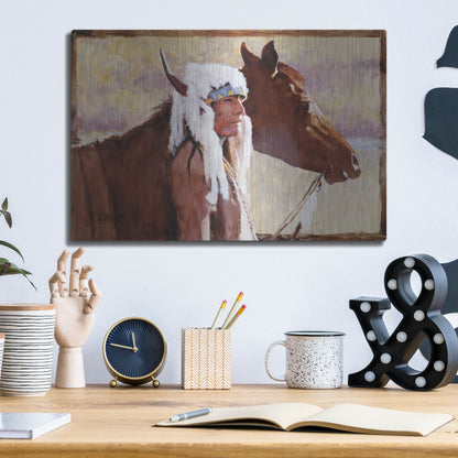 Luxe Metal Art 'Coming Home' by J. E. Knauf, Metal Wall Art,16x12