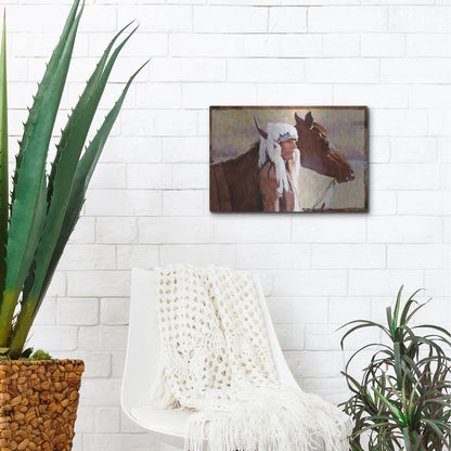 Luxe Metal Art 'Coming Home' by J. E. Knauf, Metal Wall Art,16x12