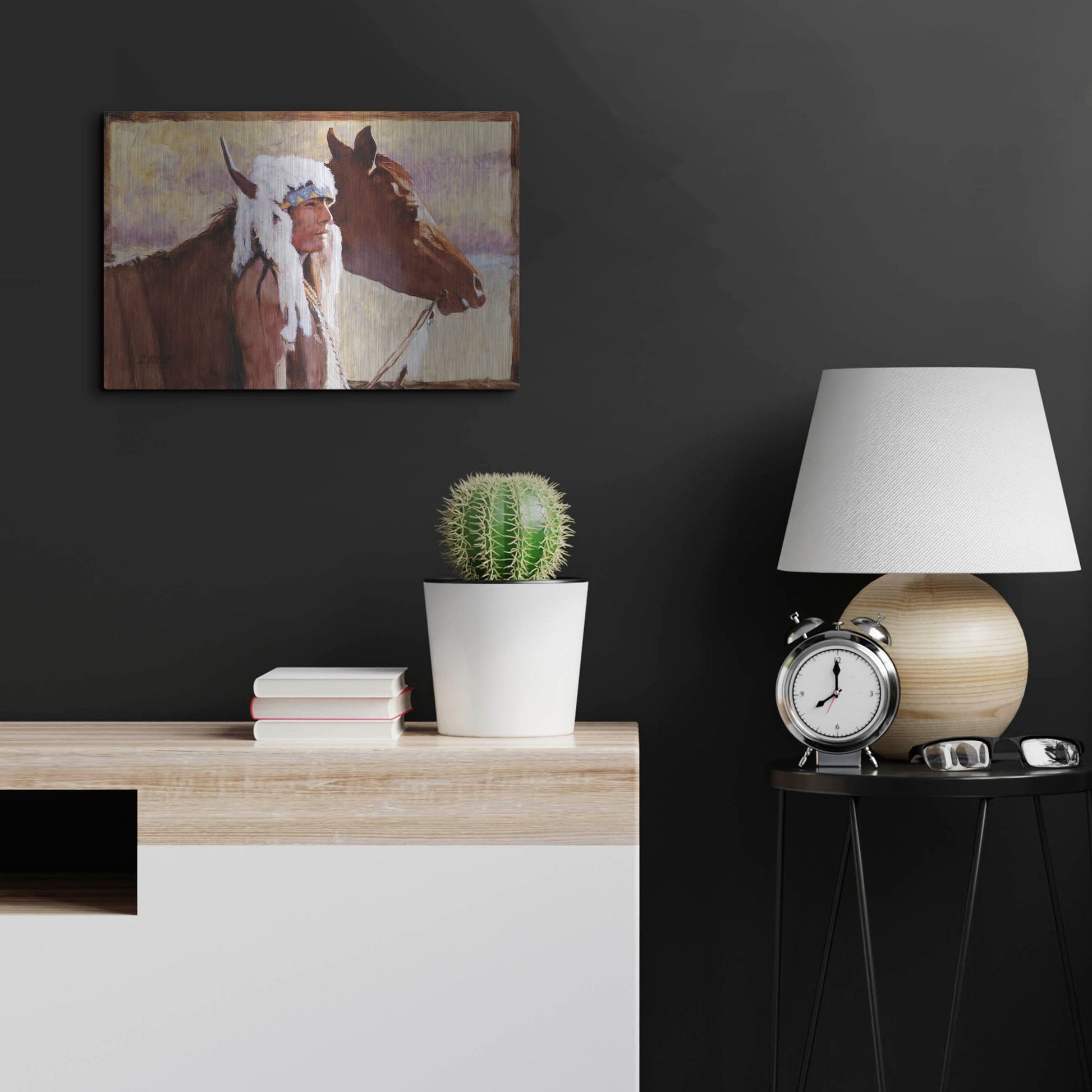 Luxe Metal Art 'Coming Home' by J. E. Knauf, Metal Wall Art,24x16