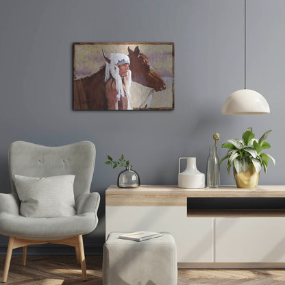 Luxe Metal Art 'Coming Home' by J. E. Knauf, Metal Wall Art,24x16