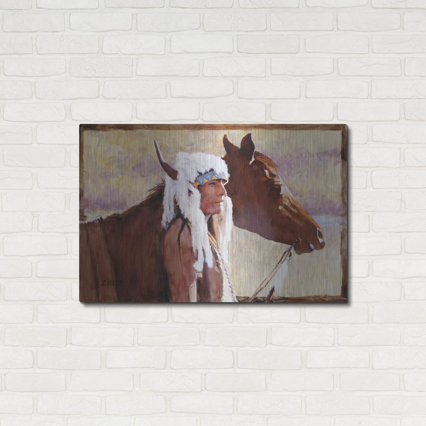 Luxe Metal Art 'Coming Home' by J. E. Knauf, Metal Wall Art,36x24