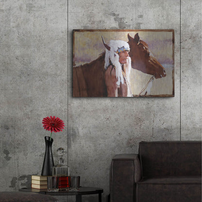 Luxe Metal Art 'Coming Home' by J. E. Knauf, Metal Wall Art,36x24