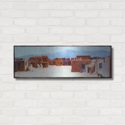 Luxe Metal Art 'Divided Light' by J. E. Knauf, Metal Wall Art,36x12