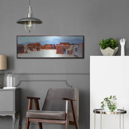 Luxe Metal Art 'Divided Light' by J. E. Knauf, Metal Wall Art,36x12