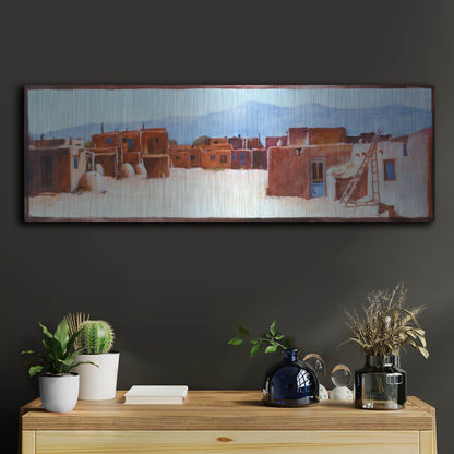 Luxe Metal Art 'Divided Light' by J. E. Knauf, Metal Wall Art,36x12