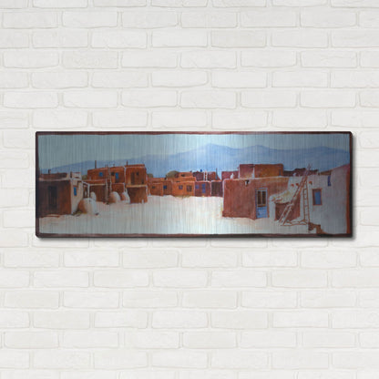 Luxe Metal Art 'Divided Light' by J. E. Knauf, Metal Wall Art,48x16